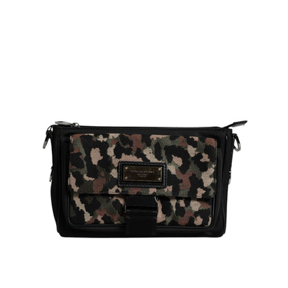 Dolce & Gabbana Multicolor Leopard Jacquard Crossbody Bag