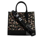 Dolce & Gabbana Multicolor Leopard Shopping Tote Shoulder Bag