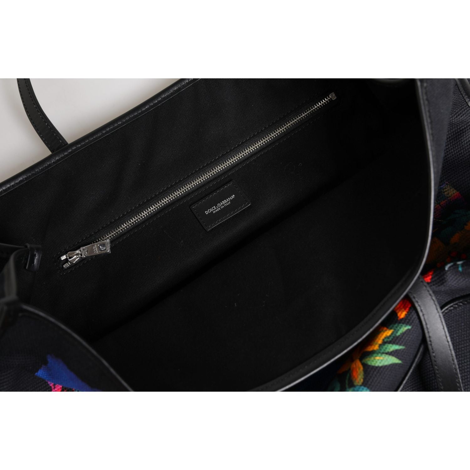 Dolce & Gabbana Multicolor Graphic Printed Top Handle Shopping Tote Bag