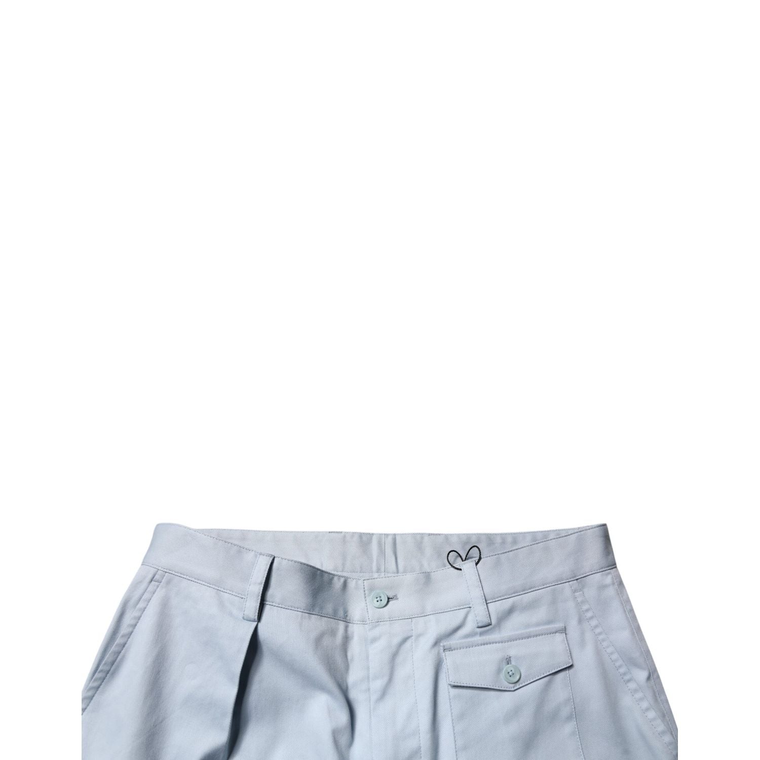 Dolce & Gabbana Light Blue Cotton Cargo Tapered Pants