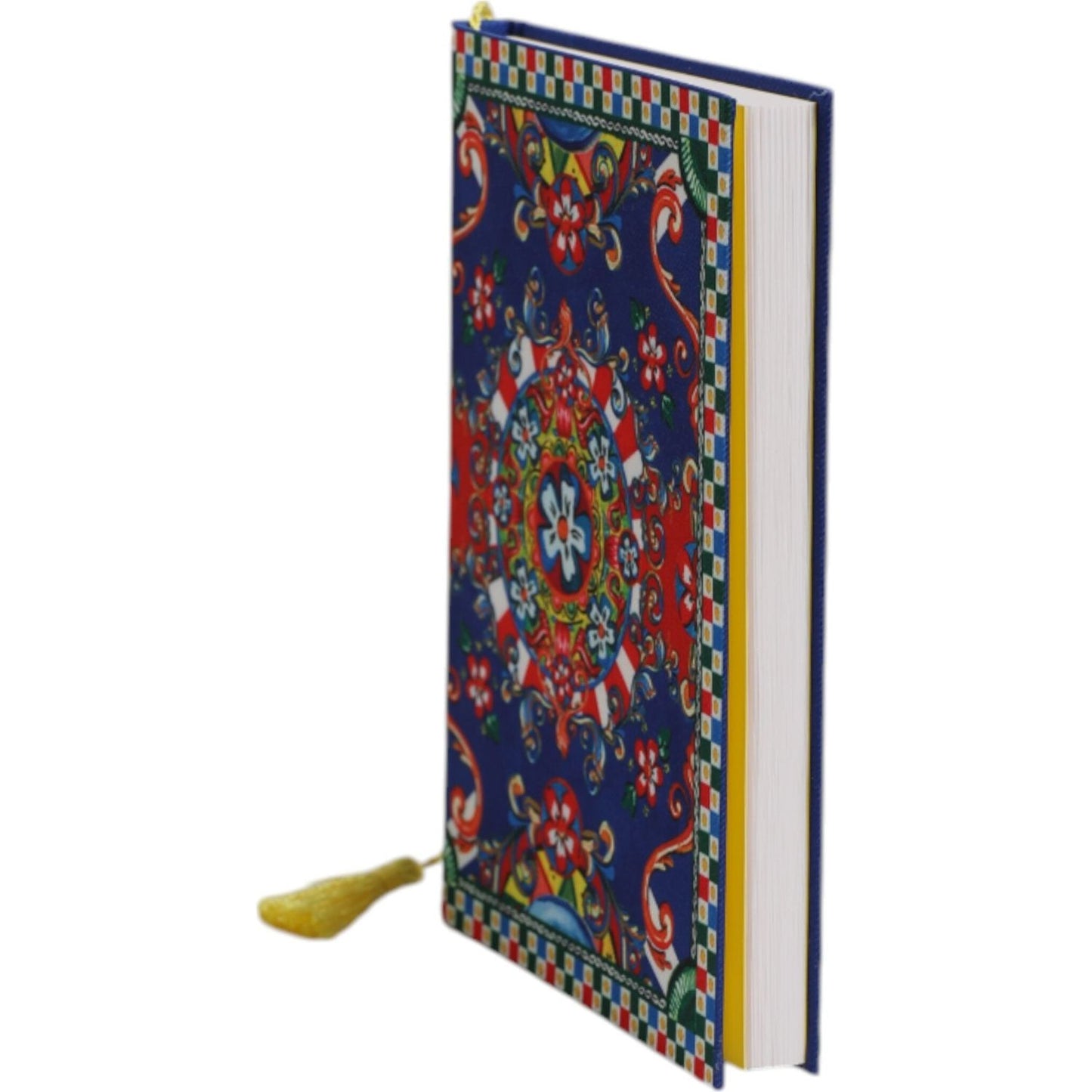 Dolce & Gabbana Multicolor Polyester Carretto Siciliano Print Notebook SMY10586