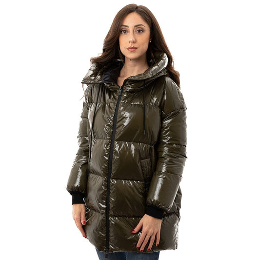 Herno Green Polyamide Jackets & Coat HE-7443674-IT42|M