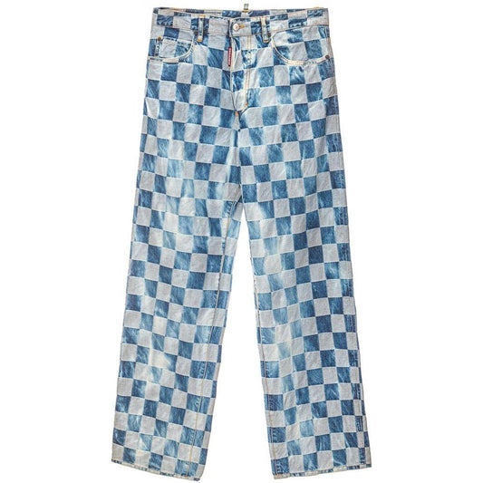 Dsquared² Blue Cotton Relaxed Fit Jean DS-5247673-IT40|S