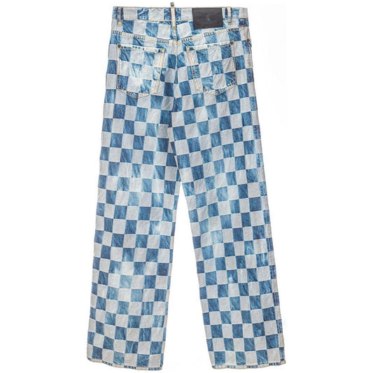 Dsquared² Blue Cotton Relaxed Fit Jean DS-5247673-IT40|S