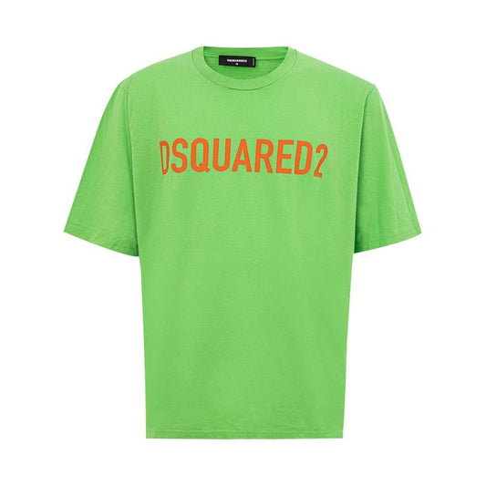 Dsquared² Electric Green Cotton Tee for Men DS-4667674-M
