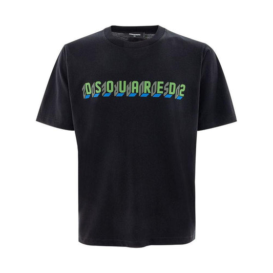 Dsquared² Black Cotton T-Shirt DS-4745676-XS