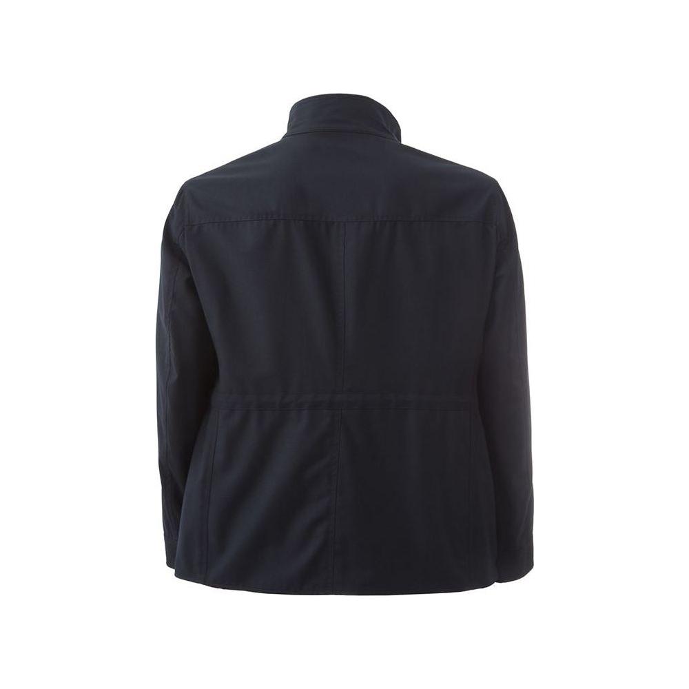 Lardini Blue Wool Coat Lardini