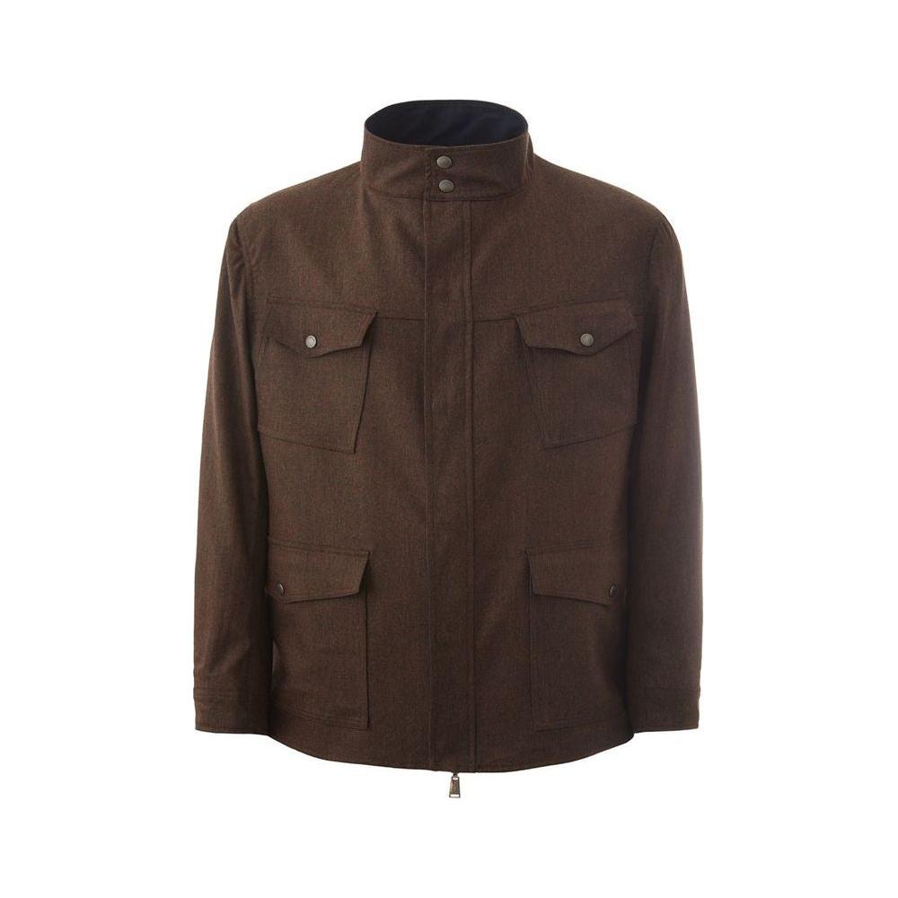 Lardini Blue Wool Coat