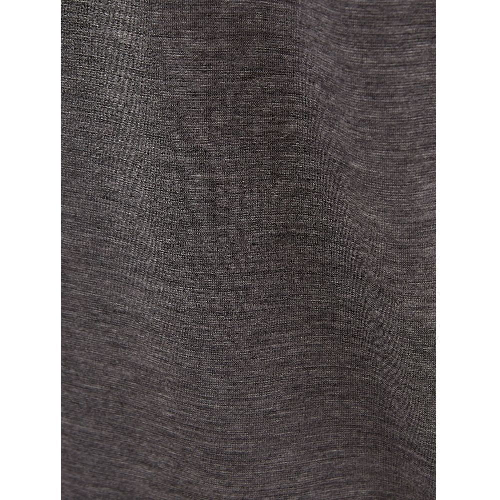 Lardini Gray Wool T-Shirt Lardini