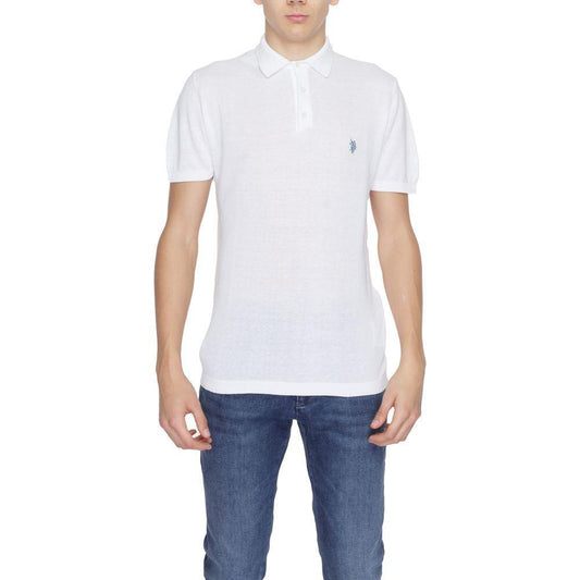 U.S. POLO ASSN. White Cotton Sweater US-13435100008-IT46 | M