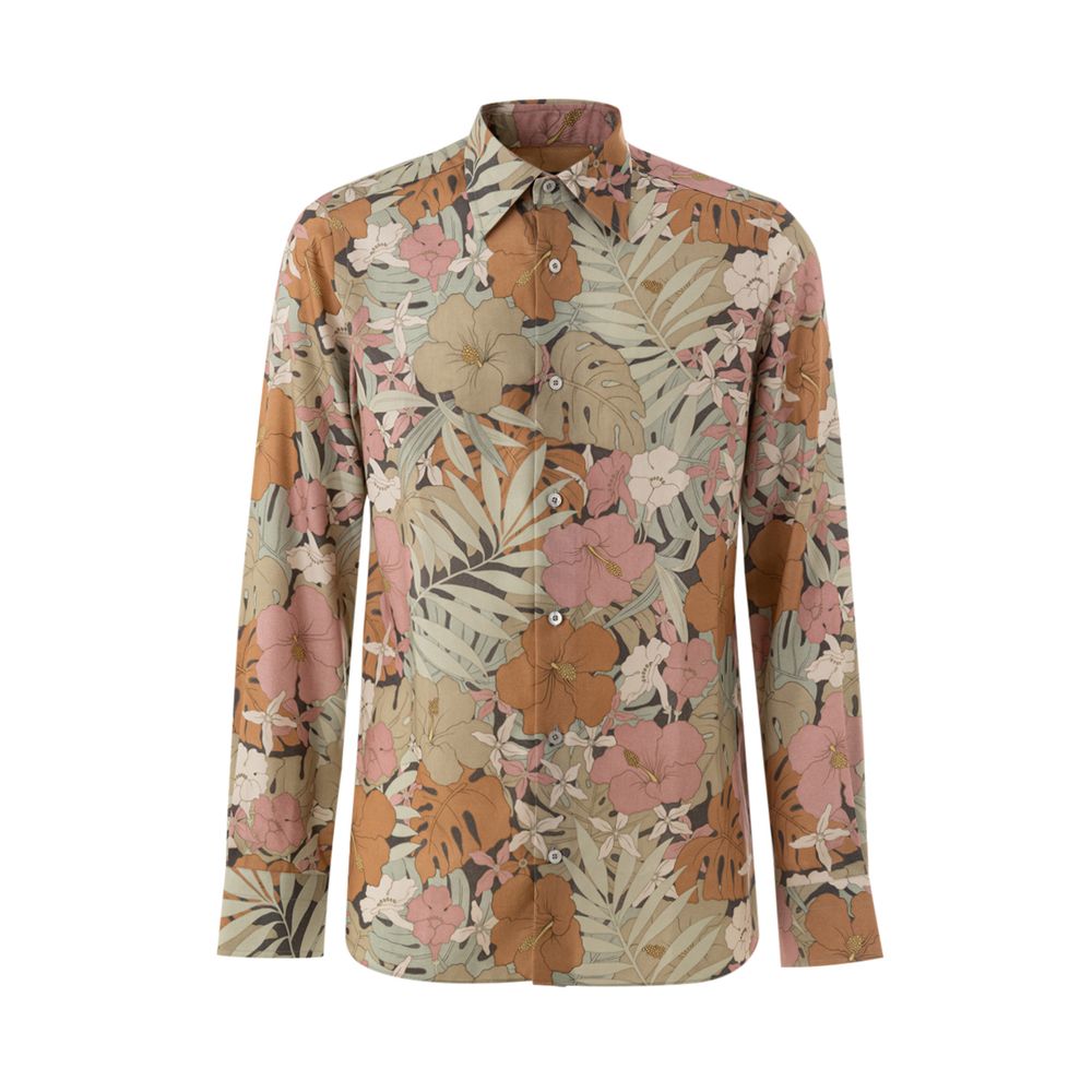 Tom Ford Multicolor Lyocell Pattern Shirt