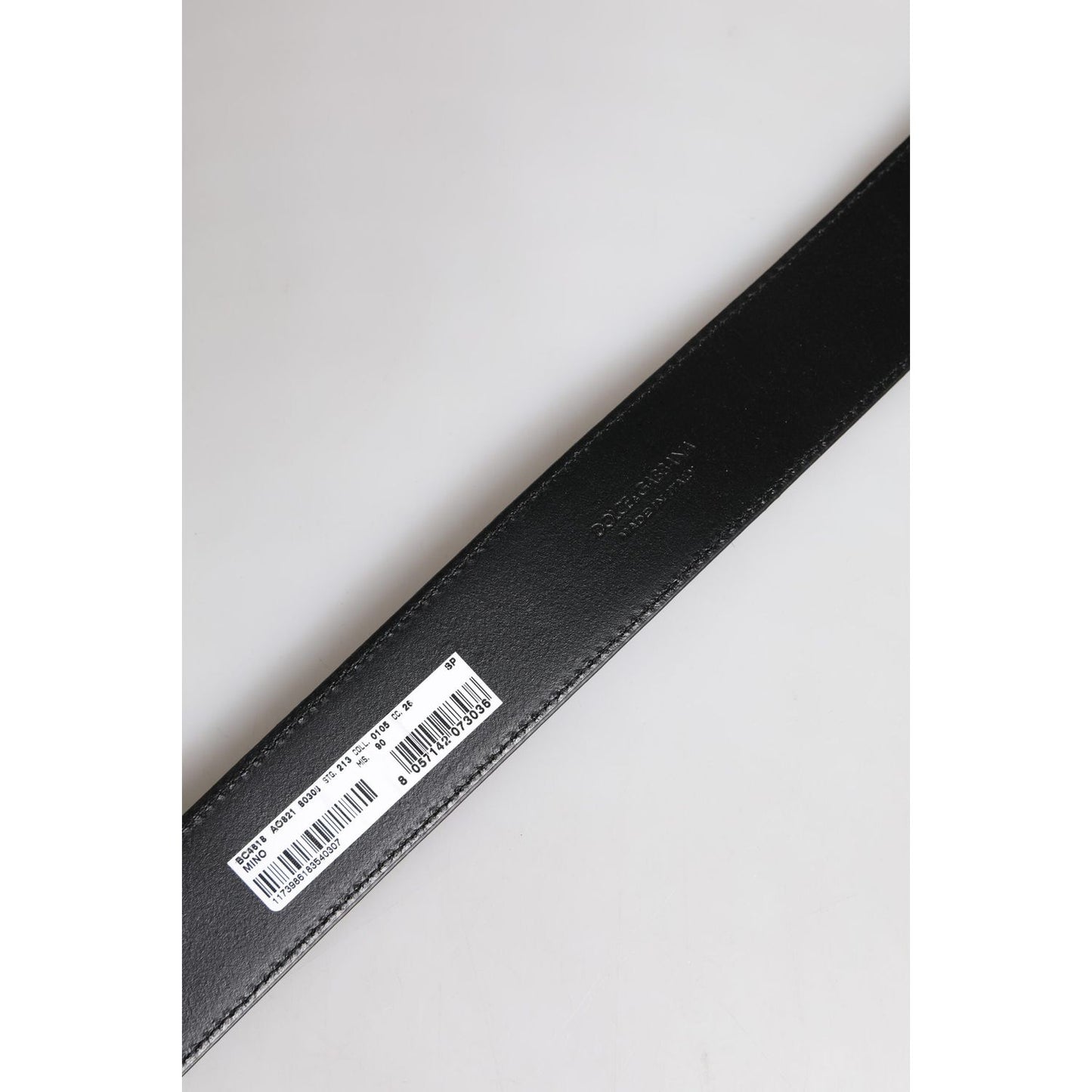 Dolce & Gabbana Brown Leather Gold Metal Buckle Classic Belt