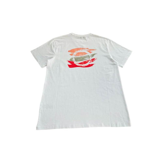 Trussardi Beachwear White Cotton Men T-Shirt TR-24804-S