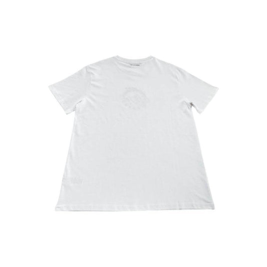 Trussardi Beachwear White Cotton Men T-Shirt TR-24795-S