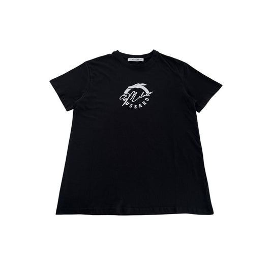 Trussardi Beachwear Black Cotton Men T-Shirt