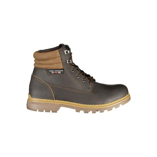 Carrera Elegant Brown Lace-Up Boots with Contrast Details CA-25555-EU40/US7