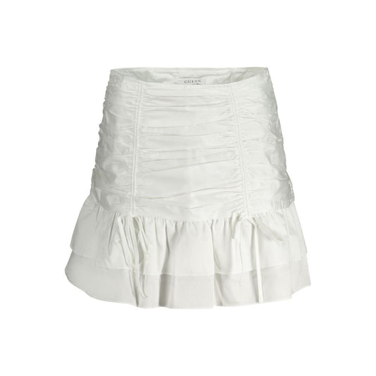 Guess Jeans White Cotton Women Skirt GU-33318-XS