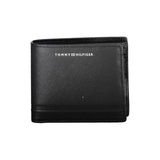 Tommy Hilfiger Black Leather Men Wallet