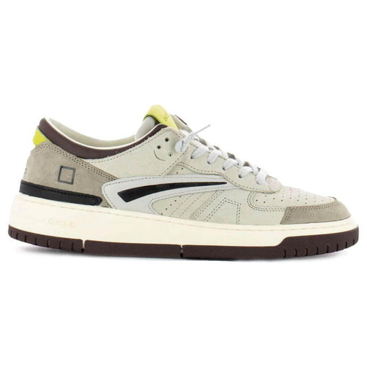 D.A.T.E Beige Leather Sneaker DA-15187-EU41/US8