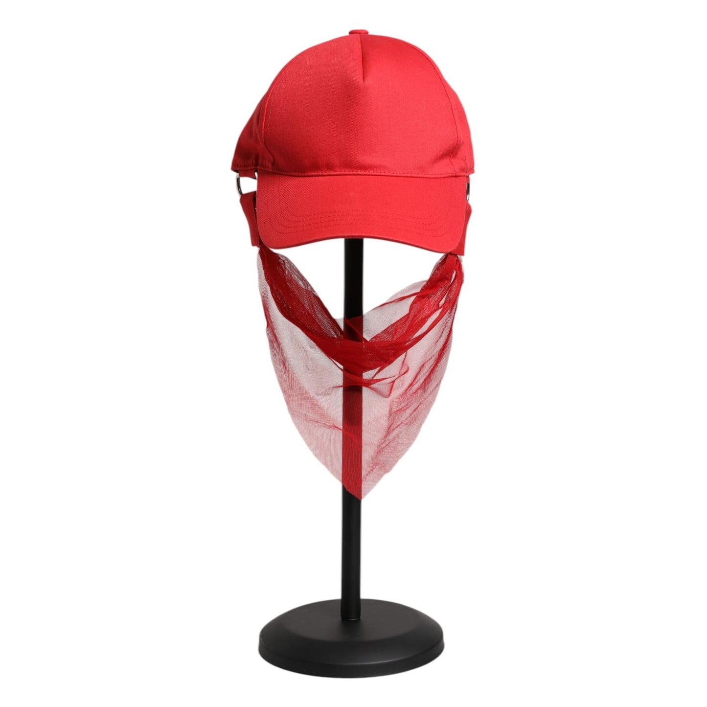 Dolce & Gabbana Red Cotton 6 Panels Women Baseball Cap