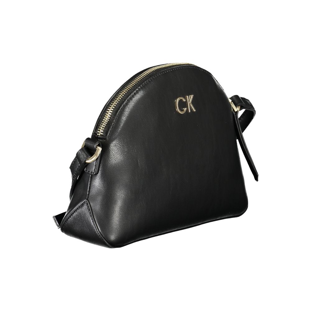 Calvin Klein Black Polyester Women Shoulder Bag