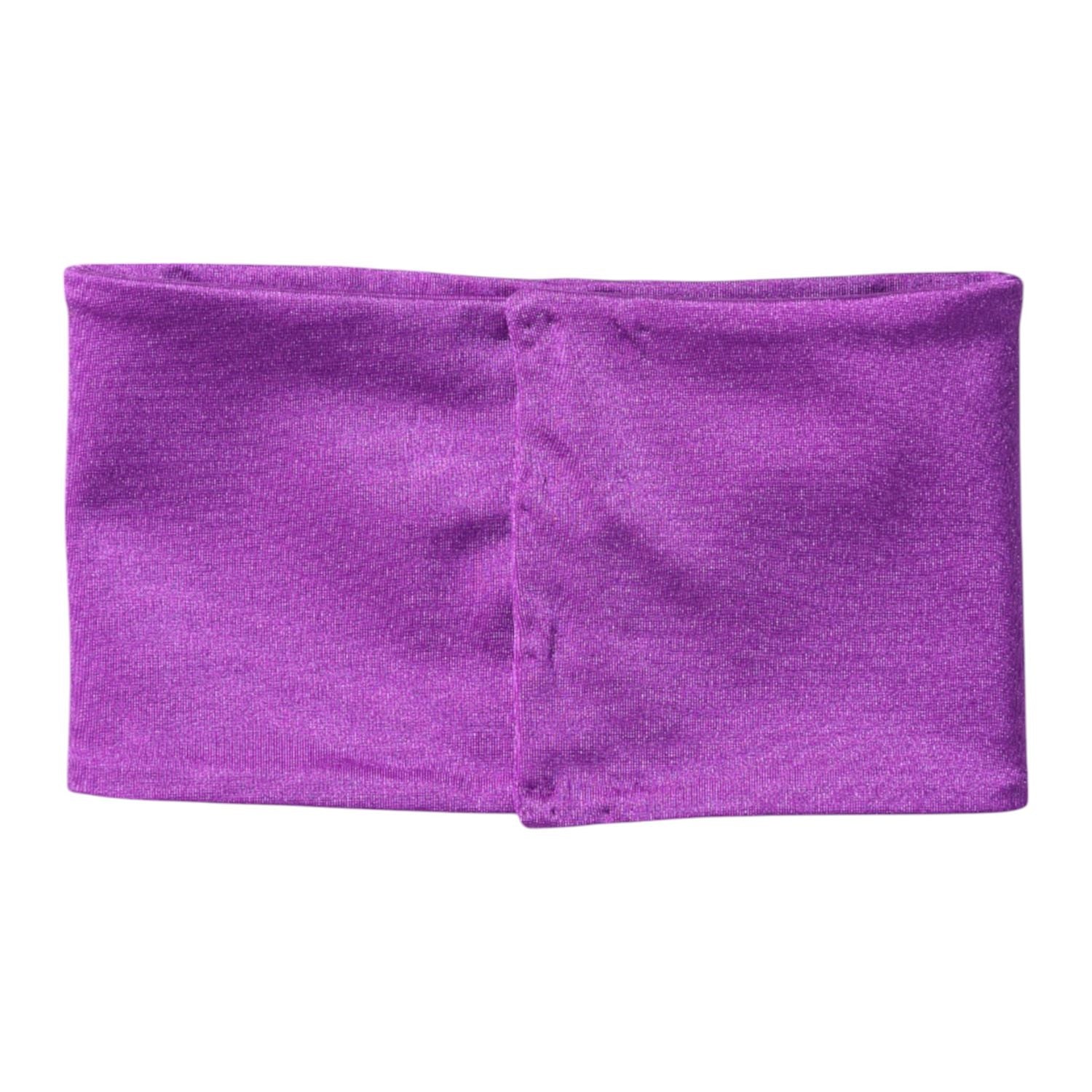 Dolce & Gabbana Purple Nylon Stretch Women Neck Warmer Scarf