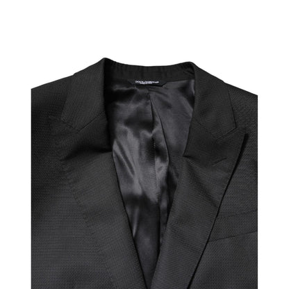 Dolce & Gabbana Black Single Breasted Formal 2 Piece Suit