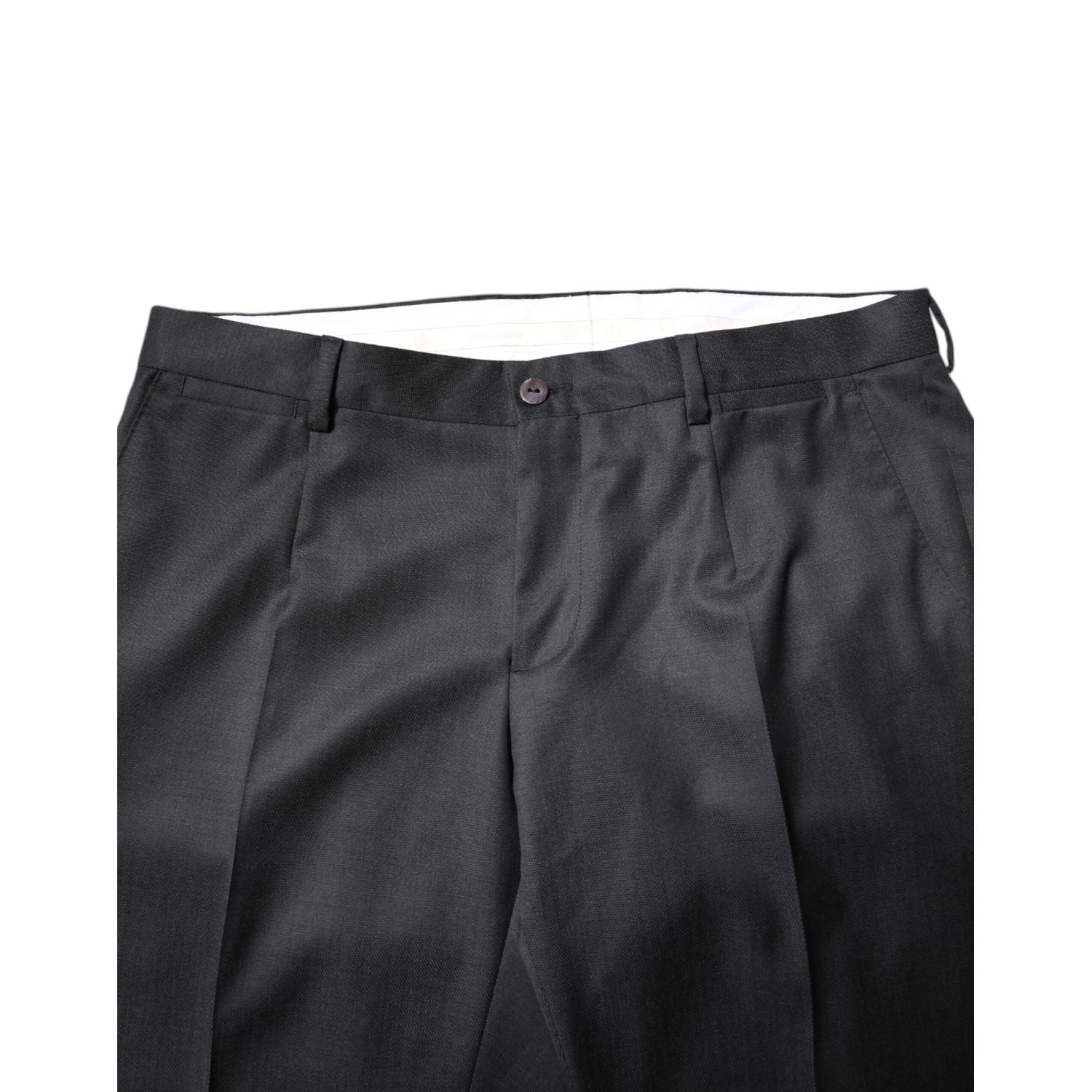 Dolce & Gabbana Dark Gray Wool Single Breasted 2 Piece Suit