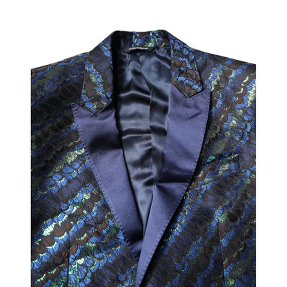 Dolce & Gabbana Multicolor Polyester Jacquard 2 Piece Suit