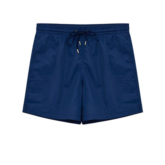 Canali Blue Polyester Swim Shorts