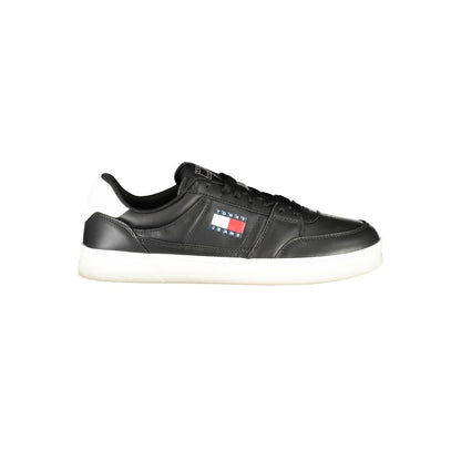 Tommy Hilfiger Black Polyester Sneaker