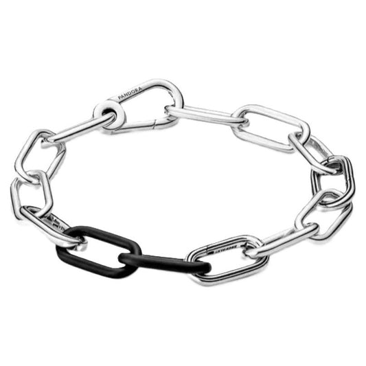 PANDORA CHARMS Mod. STYLING MATTE DOUBLE LINK Bracelet