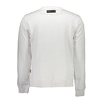 Plein Sport White Cotton Men Sweater PL-36820-S