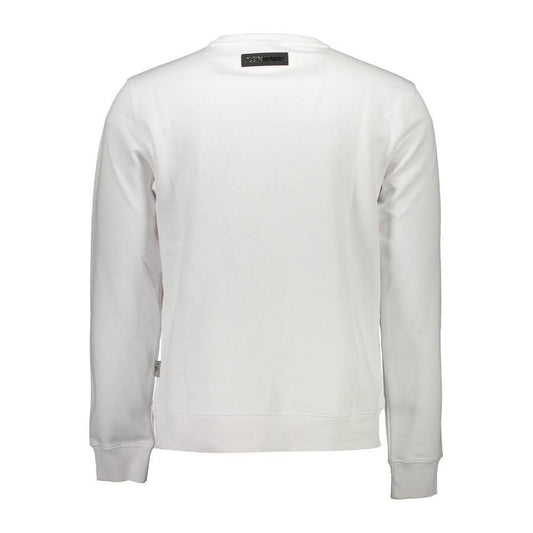 Plein Sport White Cotton Men Sweater PL-36820-S