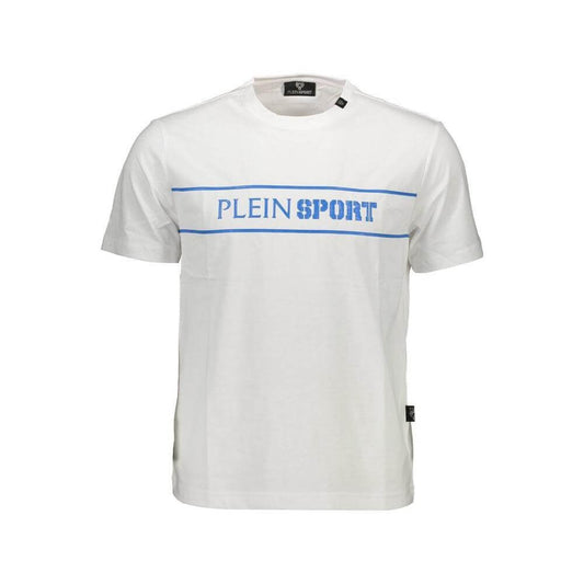 Plein Sport White Cotton Men T-Shirt PL-37298-S