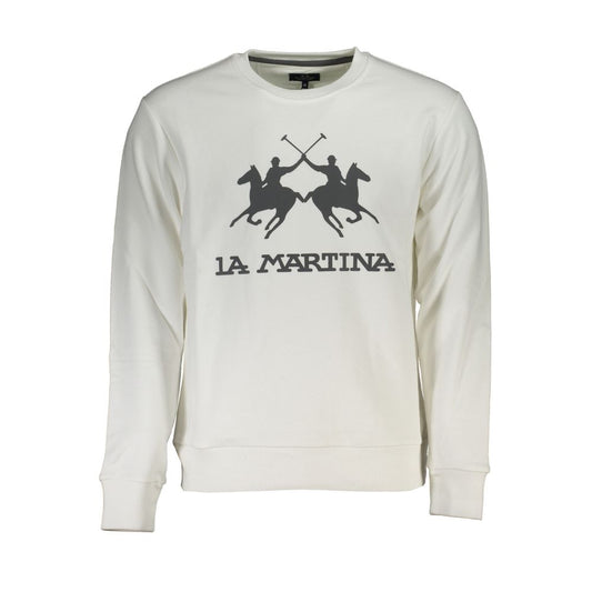 La Martina Elegant Long Sleeved Crew Neck Sweatshirt LA-23086-XL