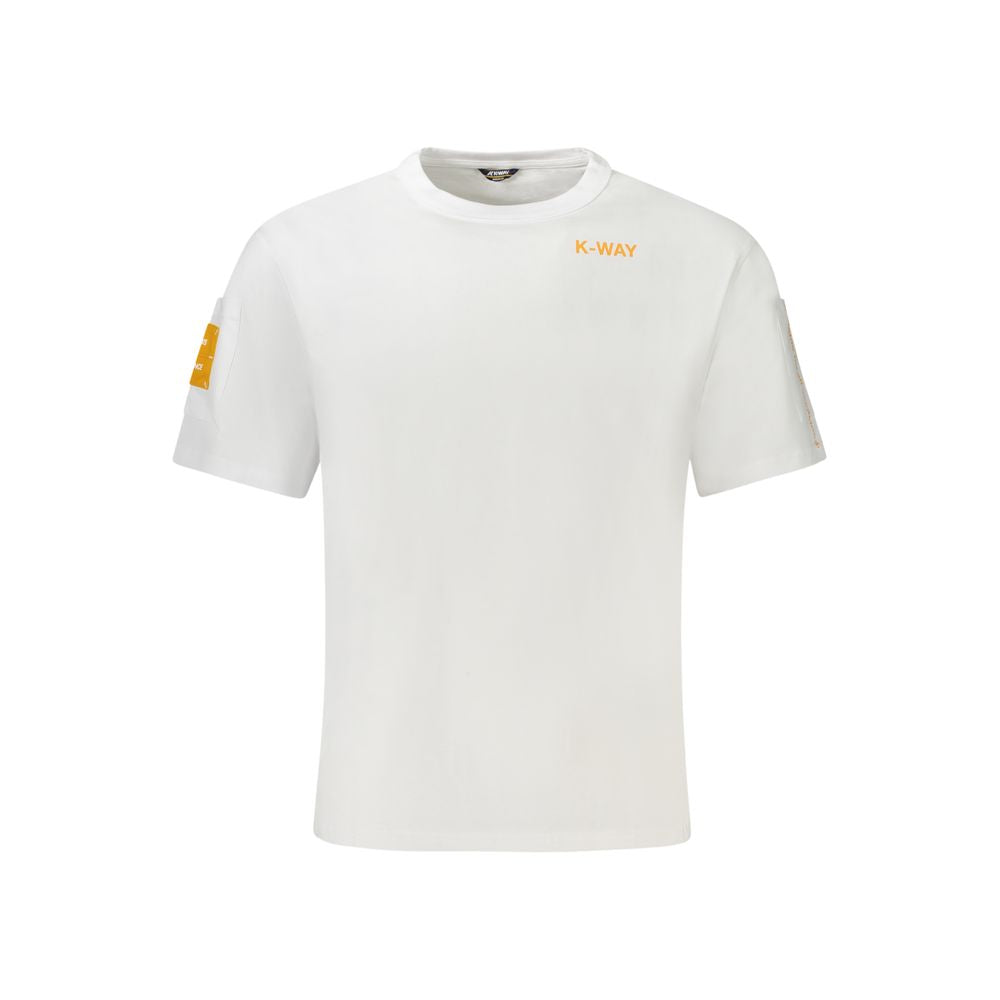 K-WAY White Cotton Men T-Shirt KW-34250-M