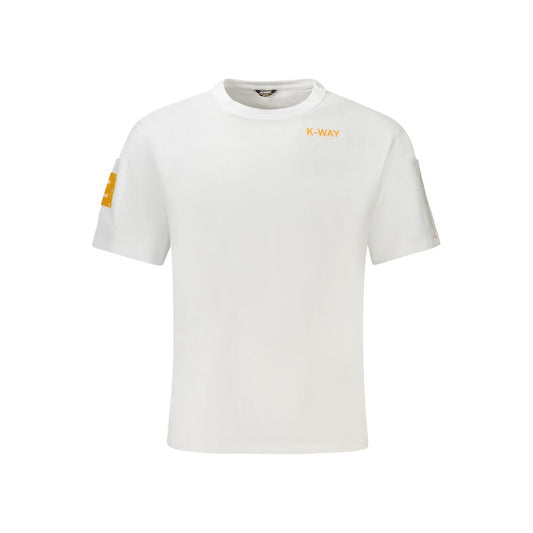 K-WAY White Cotton Men T-Shirt KW-34250-M
