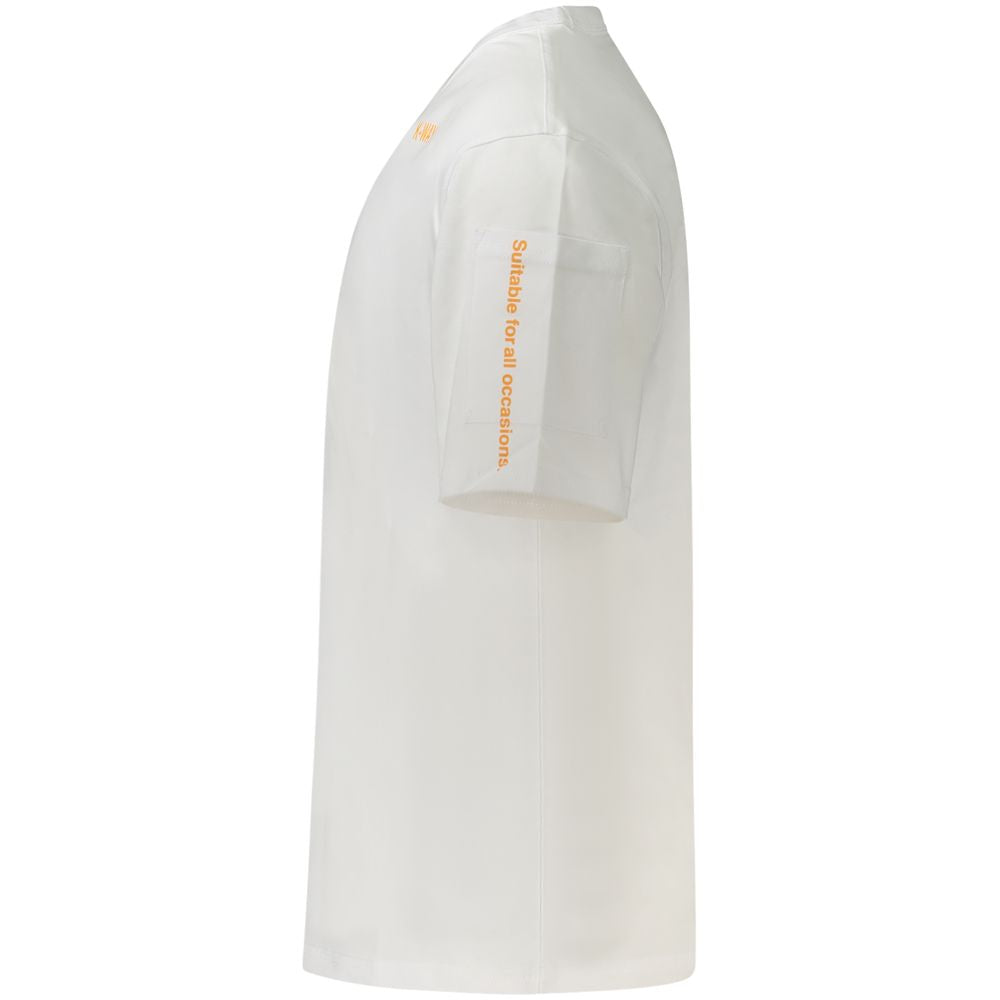 K-WAY White Cotton Men T-Shirt KW-34250-M