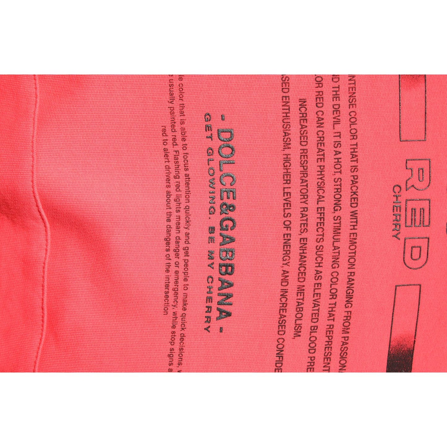 Dolce & Gabbana Red Logo Printed Hooded Sweatshirt Sweater TSH90271-52