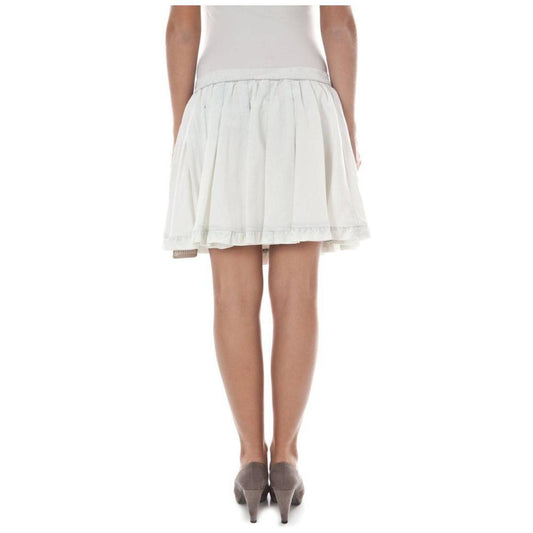John Galliano White Cotton Skirt JO-1132-42