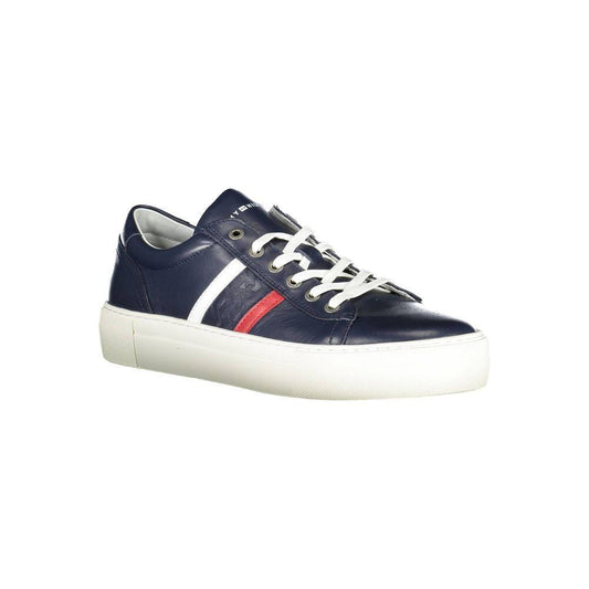 Tommy Hilfiger Blue Leather Men Sneaker TO-1348-EU40/US7
