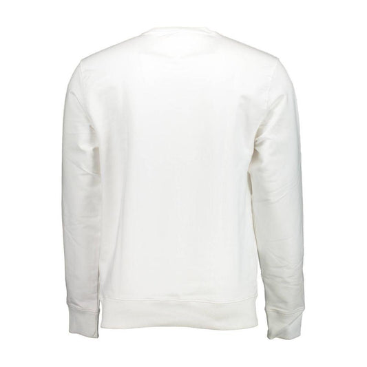 Tommy Hilfiger White Cotton Unisex Sweatshirt TO-2809-XXL