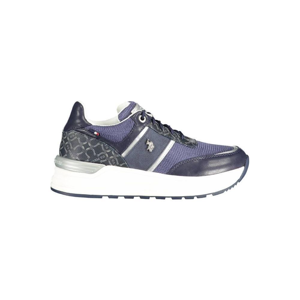 U.S. POLO ASSN. Blue Polyester Women Sneaker US-13422-EU38/US8