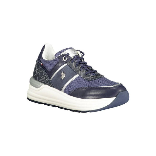 U.S. POLO ASSN. Blue Polyester Women Sneaker US-13422-EU38/US8