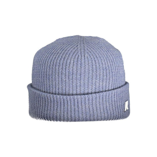 K-WAY Light Blue Wool Men Cap KW-34280