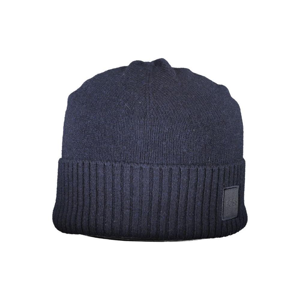 Hugo Boss Blue Wool Men Cap BO-34683