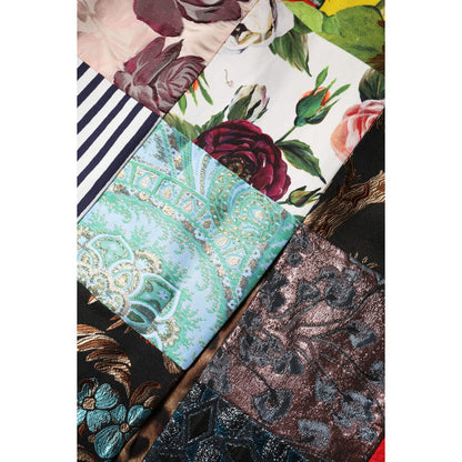 Dolce & Gabbana Multicolor Patchwork Sleeveless Sheath Dress