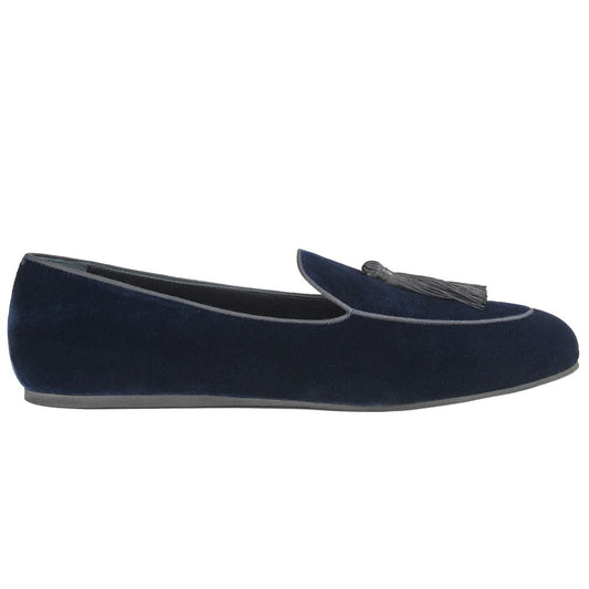 Charles Philip Blue Velvet Loafer CH-15393-EU39.5/US6.5
