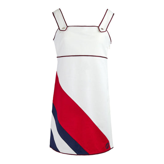 Gucci White polyester and Cotton short dress 746830XJFUZ9088_44